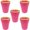 Pink, variant on 5PCS Car Glow in the Dark Butt Bucket Ashtray, Portable Self-Extinguishing Smokeless Auto Cup Ash Holder with Lid, Mini Smellproof Cigarette Trash Accessories for Home Truck Office