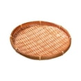 thumbnail image 1 of Bandeja de almacenamiento, cesta tejida, recogedor redondo, cesta de pan para verduras, bandeja para servir, cesta de frutas para gabinete, cocina, 22cm, 1 of 9
