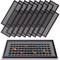 thumbnail image 1 of 16PCS Magnetic Floor Vent Covers -12x5.5 Lnch AirVent Filters Magnetic Floor Register Vent CoversMagnetic for HomeFloor,16*pcs magnetic vent covers for floor,Black, 1 of 6