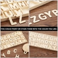 thumbnail image 4 of OULII 130 Pcs Alphabet Wood Chips Creativity Development for Home Decor Items, 4 of 4