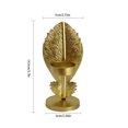 thumbnail image 4 of Candelabro Candelero con forma de hoja Candelabro de soldadura de hierro para decoración del hogar, Dorado, Tipo B Inevent HA002256-03, 4 of 7