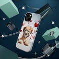 thumbnail image 3 of DistinctInk Tough Case for Apple iPhone 14 (6.1" Screen), Compatible with MagSafe Charging - Valentine's Day Soft Coated Wheaten Terrier Puppy, 3 of 6