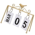 thumbnail image 2 of Iron Bird Calendar Adornment Perpetual Calendar Home Desk Decoration Holiday Gift, 2 of 8
