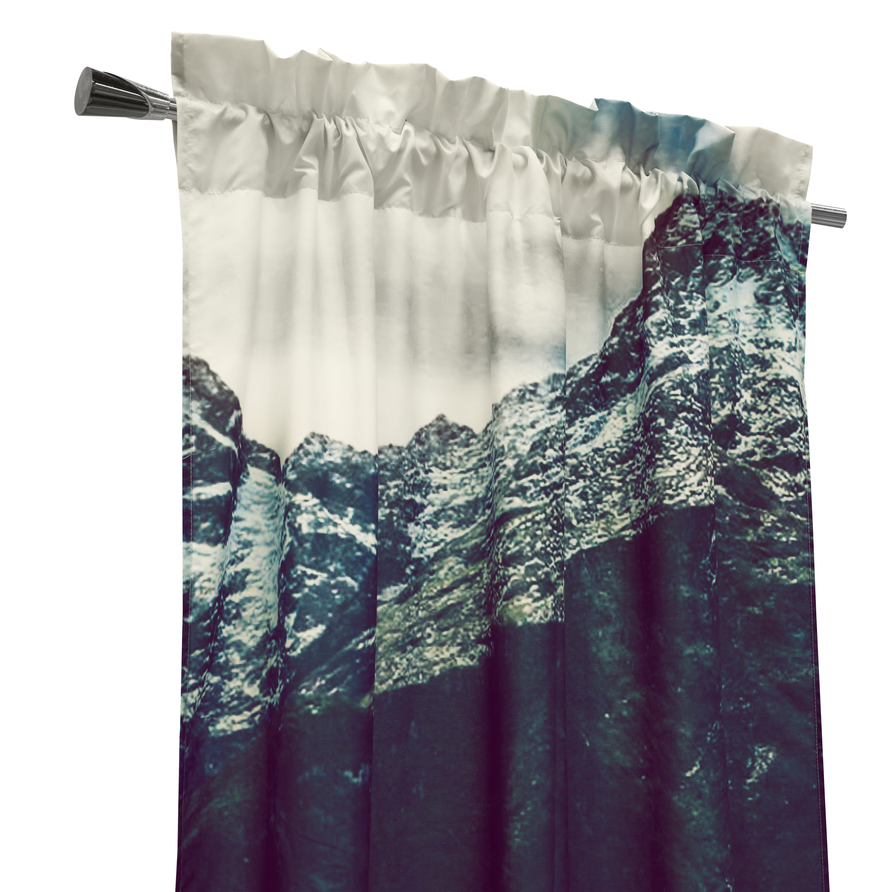 Bald Eagle Light-Filtering Digital Panoramic Print Curtain Pair 74" x 84" in Multi
