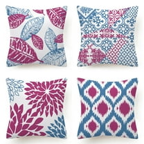 Set of 4 Decorative Throw Pillow Cases Cushion Covers for Home Sofa Office,18in*18in