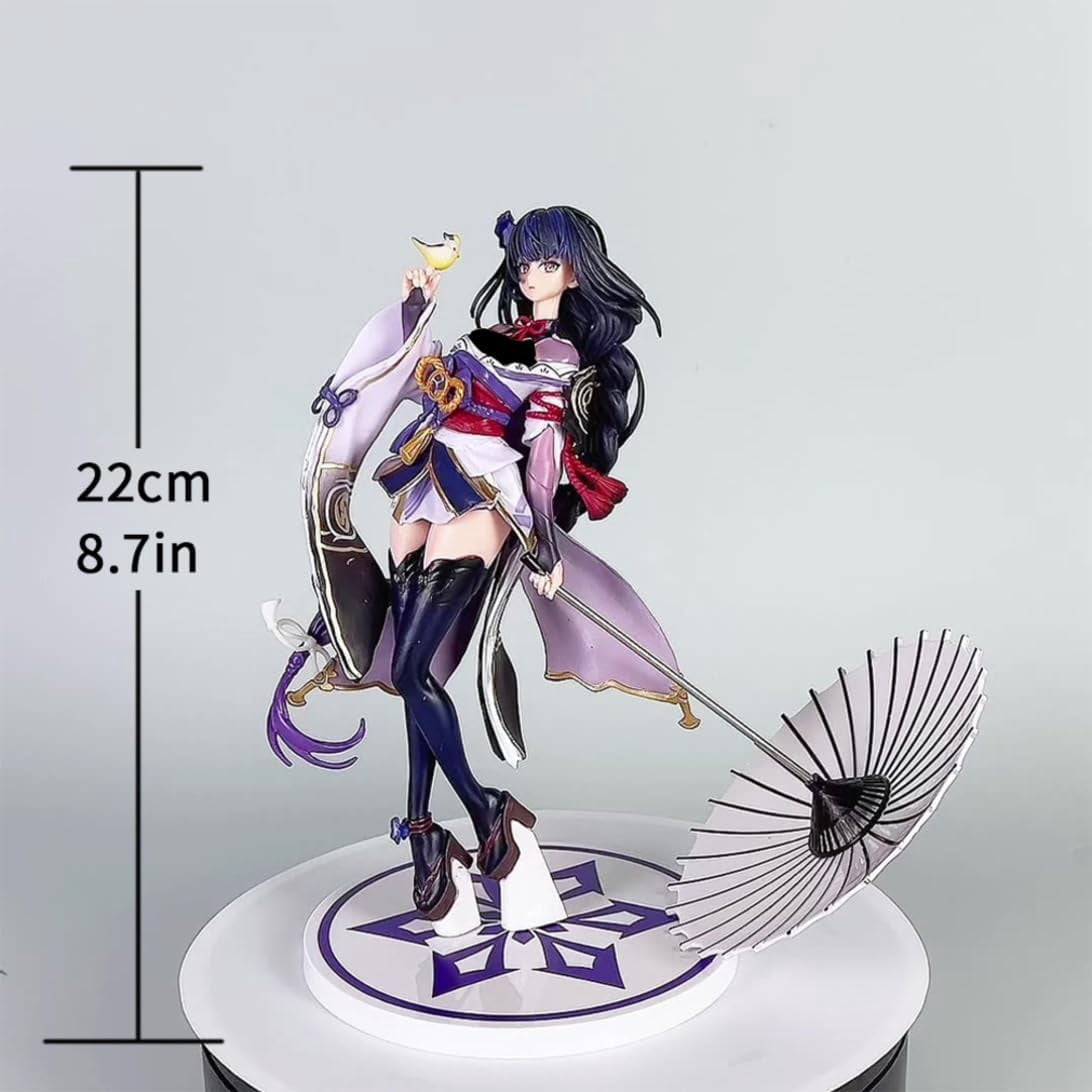 New Genshin Impact Raiden Shogun (umbrella Ver) Character Anime Model Statue Action Figures Desktop Ornament Popular Decorations Fan Souvenirs Creative Gift Collectable