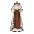 thumbnail image 1 of Femmes Vintage Robes Classiques Cou Carré Cour Robe de Soirée Vintage Robe Cosplay Robes de Retour, 1 of 5