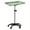 Green, variant on Heavy-Duty Adjustable Rolling Tray Cart on Wheels, 4-Wheel Mobile Work Table with Ergonomic Handle for Salon, Spa, Tattoo & Hair Stylist Storage