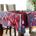thumbnail image 3 of Coolnut Snow Cardinal Rectangle Tablecloth Waterproof Polyester Table Clothative Stain Resistant & Wrinkle Resistant Washable Table Cover for Dining Table/Party/Camping 60x90 Inch Decor Gift, 3 of 7