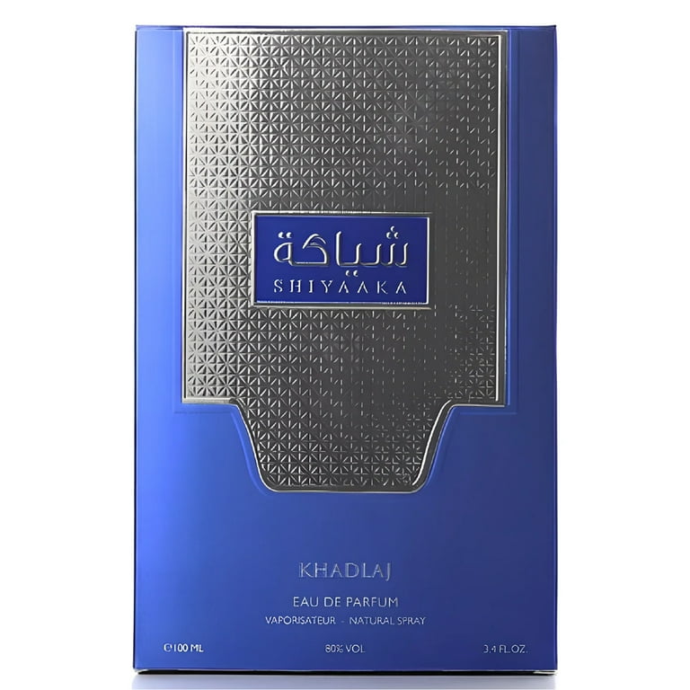 Khadlaj Perfumes, Men's Fragrance, 3.4 oz, Shiyaaka Blue EDP Spray