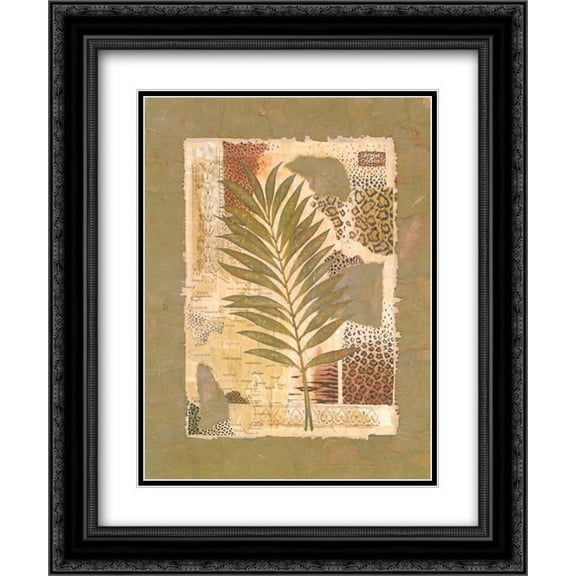 Exotica Botanica II 2x Matted 20x24 Black Ornate Framed Art Print by Richard Henson