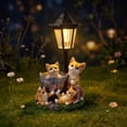 thumbnail image 5 of Cat Garden Statue Solar Powered LightwithPlanterforOutdoor Yard Patio Decor, 5 of 5