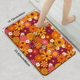 thumbnail image 3 of 1pc Retro Vintage Floral Print Bathroom Rug Bathroom Decor and Accessories- Durable,Anti Slip,And Quick Drying,Suitable For Indoor/outdoor Use - Perfect For Bathrooms,Bedrooms,Kitchens, 3 of 9