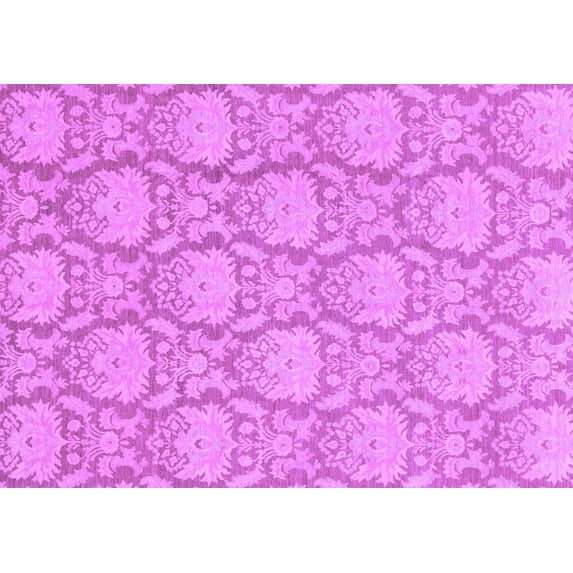 Ahgly Company Indoor Rectangle Abstract Purple Modern Area Rugs, 4' x 6'