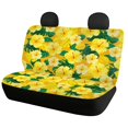 thumbnail image 5 of CHAQLIN Yellow Hibiscus Floral Theme Bench Seat Covers with Car Sedan, Washable Non-Slip Rear Bench Seat Protectors(Set of 2 Pieces), 5 of 7