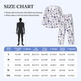 thumbnail image 3 of KLL Lavender Bicycle Sleepwear Mens Flannel Pajamas,Long Cotton Pj Set, 3 of 7