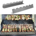 thumbnail image 3 of Visland 2 Pcs Supports de Brochettes en Forme de V 6 Fentes Ustensiles en Acier Inoxydable de Qualité Alimentaire Réutilisables pour Barbecue Accessoires de BBQ, 3 of 7