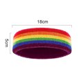 thumbnail image 4 of Rainbow Headband for Men's and Women's Sports Running Fitness - Cotton Sweat-Absorbing, 4 of 5