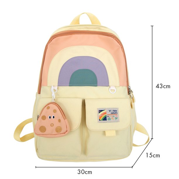 Bolsa Estudiante universitario Mochila escolar de moda Mochila de gran capacidad para adolescentes Sywqhk Para Estrenar