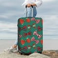 thumbnail image 7 of Lsque red and green bow tie Printed Luggage Cover, Travel Luggage Protector,Scratch and Dirt Resistant, Fits 18-32 Inch Luggage-Medium, 7 of 7