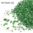 thumbnail image 3 of Uxcell 20g Crushed Glass Chips, 1-3mm Irregular Metallic Sequins Glass Stone Lawn Green, 3 of 5