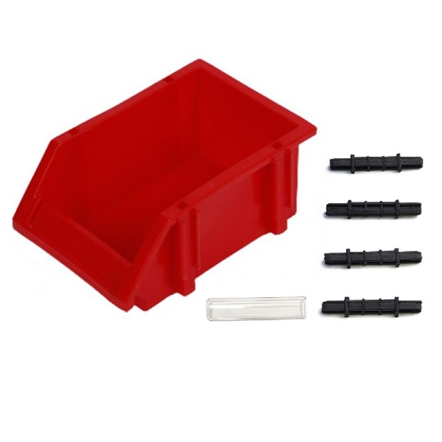 Boîte de Rangement pour Outils Vis Pièces Matériel Classification Atelier avec Étiquette