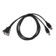 thumbnail image 2 of Cable de Montaje Empotrado en Panel de Extensión Doble USB 2.0 Rendimiento, Cuadrado de 1 M, 2 of 7