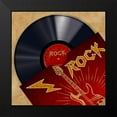 thumbnail image 2 of Hill, Steven 12x12 Black Modern Framed Museum Art Print Titled - Vinyl Club- Rock, 2 of 5