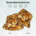 thumbnail image 3 of Vsdgher Desert Camouflage Print Bucket Hat for Men&Women Bucket Hat Reversible Summer Double-Side-Wear Travel Gardening, Beach, Camping, Hiking, Fishing Cap, 3 of 5