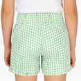 thumbnail image 6 of XEGLSBU 2 Pack Girls Casual Plaid Shorts Summer Playwear Elastic Waist Soft Twill Comfortable Bottoms Size 9-10 Years, 6 of 8