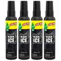 Little Trees Spray Car Air Freshener 4-Pack (Black Ice)
