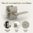 thumbnail image 4 of Mega Handles | Glamor Entry Door Lever | Satin Nickel, 4 of 4