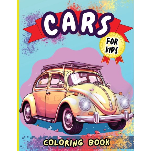 Cars Coloring Book For Kids: Top Supercars Colouring Book for Children Ages 4-12, (Paperback)