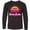 AB-Black, variant on Summer Enjoy the Sunshine Santa Monica California in Pink Long Sleeve Youth T-Shirt