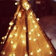 thumbnail image 5 of Cadena de luces LED Dinheiro, cadena de luces en forma de bola de 19,7 pies, 40 bombillas LED con USB para Navidad, bodas y fiestas, 5 of 5