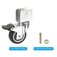 thumbnail image 3 of Ruedas giratorias de 2" con soporte en U de 3/4", 4 paquetes de ruedas giratorias silenciosas de repuesto con freno, 3 of 6