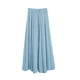thumbnail image 4 of Faldas de Cintura Elástica para Mujeres Verano Casual Tamaño Grande Lino una Línea Longitud Del Tobillo Sólido, 4 of 9