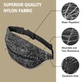 thumbnail image 5 of Fanny Pack Spider Web Halloween Pattern Waist Pack Bag,Running Cross Bag,Waterproof Large Fanny Packs for Women Men for Travel Running Hiking Cycling, 5 of 6