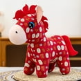 thumbnail image 5 of Chinese Zodiac Horse Stuffed Animal Soft Cute Horse Plush Toy Kawaii Pony Charm Christmas Gifts Lunar New Year Gift idea Home Decor Lovely Plush Accessories Birthday Presents Holiday Decor, 5 of 7