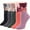Mix Color 3, variant on Women Wool Socks Thick Warm Winter Cartoon Animal Cat Elk Pattern Casual Soft Cozy Crew Socks 5 Pairs Pack