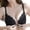 Black, variant on Women Wireless Front Closure Lace Adjustment Bra Lace Deep V Beauty Back Lingerie Adjustable Thin Strap Side Support Gathering Everyday Bra Red 80