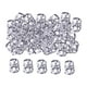 thumbnail image 2 of 100 piezas de anillos con cuentas para rastas, accesorios para el cabello, anillos para trenzas, clips para mujeres Plata 8mmx9mm, 2 of 8