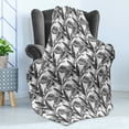 thumbnail image 4 of Jungle Soft Flannel Fleece Throw Blanket, Monochrome Tropical Plants Palm Monstera Banana Leaves Island Nature Theme, Cozy Plush for Indoor and Outdoor Use, 50" x 60", Black Grey White, by Ambesonne, 4 of 5