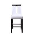 thumbnail image 2 of Wooden Counter Height Chairs With Cutout, Set Of Two, White And Black, 2 of 3