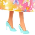 thumbnail image 3 of Barbie Royal Doll with Brightly Highlighted Fantasy Hair, Colorful Accessories, Yellow Ombre Bodice & Butterfly-Print Skirt, 3 of 5