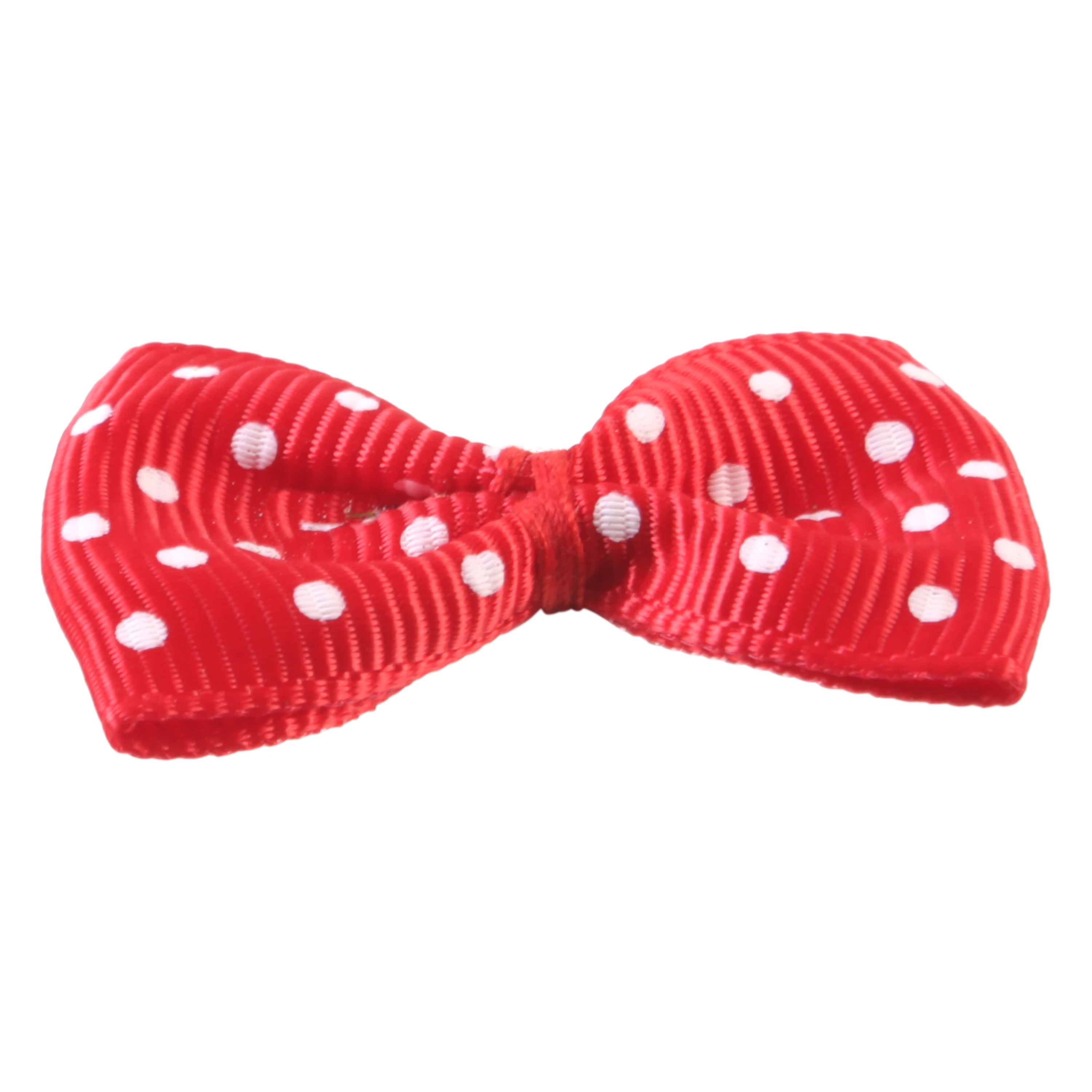 Offray Accessories, Red Grosgrain Bows Accessory for Wedding, Hair Clips, and Scrapbooking, 8 count, 1 Package