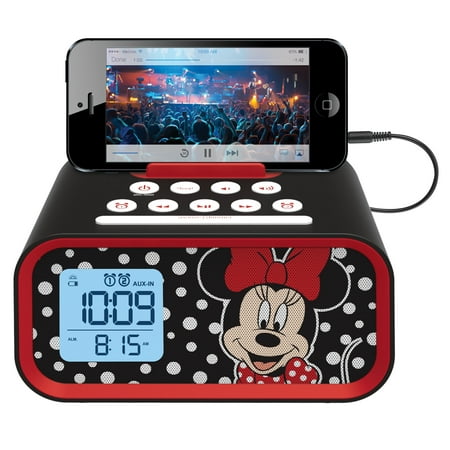 Kiddesigns EK-DM-M23 Minnie Mouse Line in USB Alarm Clock