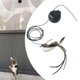 thumbnail image 4 of Juguete divertido de plumas de gato, juguete interactivo para gatos, juego de ventosa fuerte, barra de teaser para gatos, ejercicio para gatitos , Colco  Juguetes de palo de gato, 4 of 7