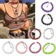 thumbnail image 3 of Classic Dice Necklace Clavicle Chain Acrylic Dice Beads Stretch Choker Necklace, 3 of 5