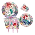 thumbnail image 4 of 92PCS Ariel Cartoon Design Disposable Tableware Kit for Anime Themed Birthday Parties - 10-Piece Paper Plates and Cups Set, 4 of 4